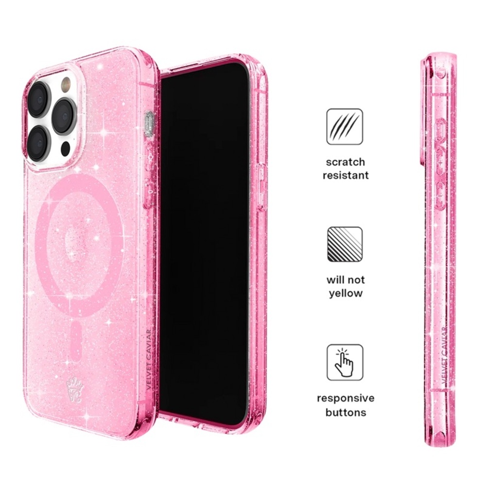 2 Velvet Caviar Glittering Purple & Pink Cases iPhone 14 Pro Max